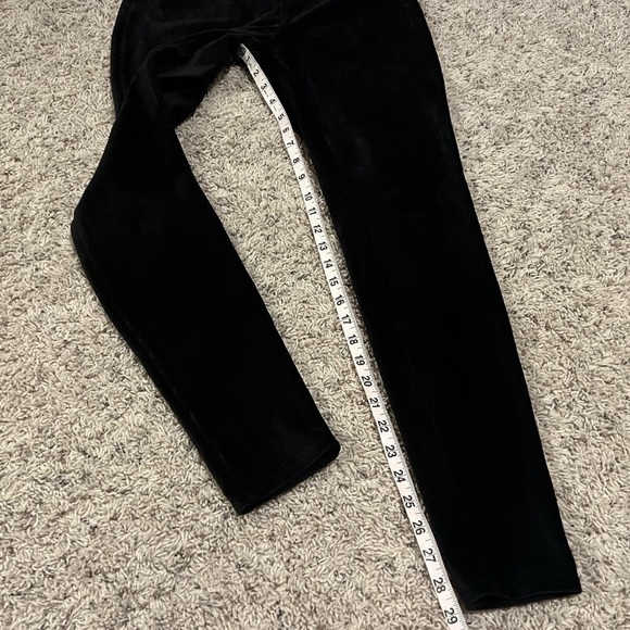 NEW June & Daisy Corduroy Black Pull On Leggings Pants Low Rise Small Pockets - Picture 6 of 8